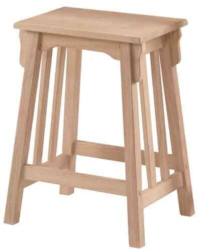 Parawood 24 Inch Tall Mission Stool