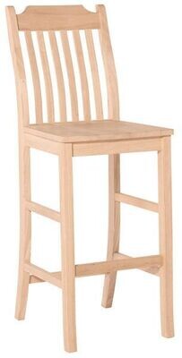 Parawood 30 Inch Tall Steambent Mission Stool