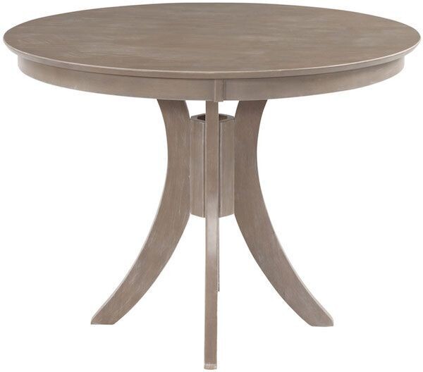 Parawood Cosmopolitan Siena Pedestal Table, Weathered Gray