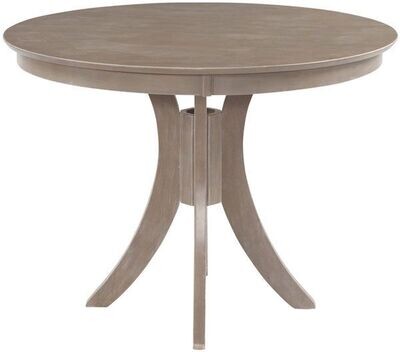 Parawood Cosmopolitan Siena Pedestal Table, Weathered Gray