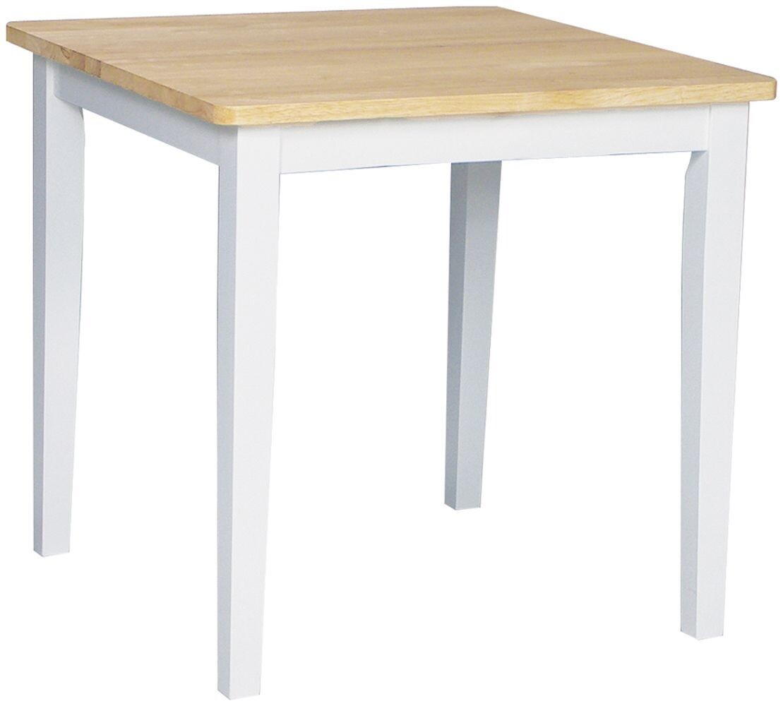Parawood 30 Inch Table, White/Natural