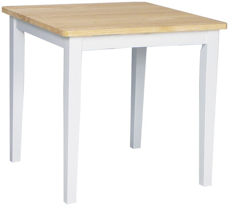 Parawood 30 Inch Table, White/Natural
