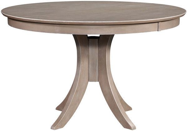 Parawood Cosmopolitan Siena Pedestal Table, Weathered Gray