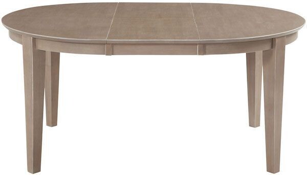 Parawood Cosmopolitan Oval Butterfly Ext. Table, Weathered Gray