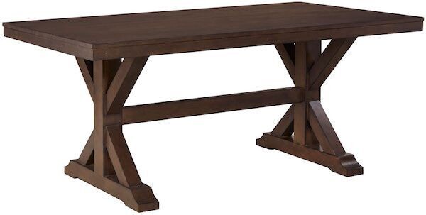 Parawood Canyon Solid-Top Table, Graphite