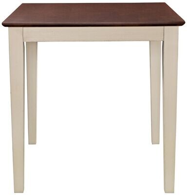 Parawood 30 Inch Square Table Top & Legs, Almond & Espresso Parawood 30 Inch Square Table Top & Legs, Almond & Espresso