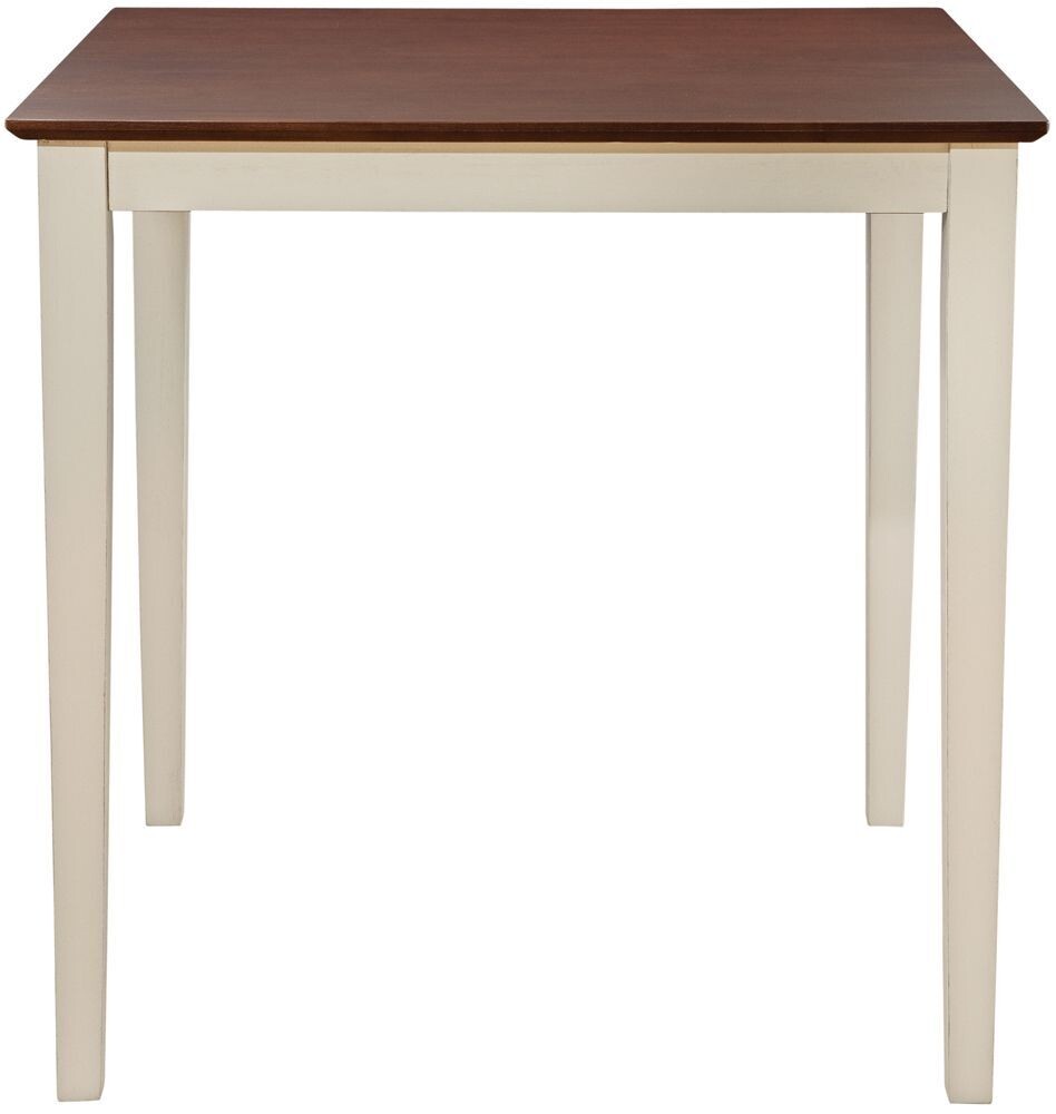 Parawood 36 Inch Square Table Top & Legs, Almond & Espresso
