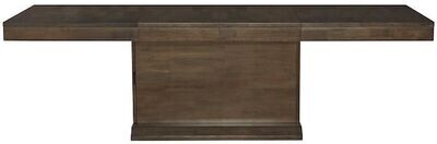 Parawood Luxe Extension Table Top & Base, Pewter