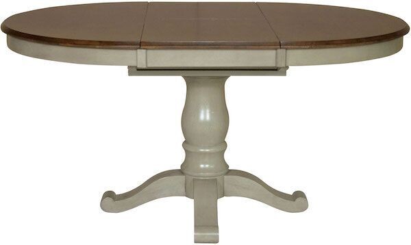 Parawood Table Top & Base, Willow & Espresso