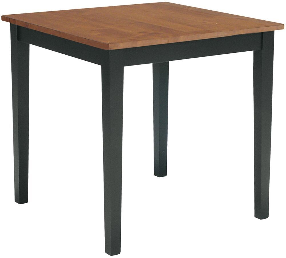 Parawood 30 Inch Square Table Top & Legs, Black/Cherry