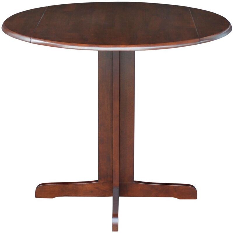 Parawood 36 Inch Dropleaf Table, Espresso