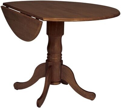 Parawood 42 Inch Dropleaf Table, Espresso