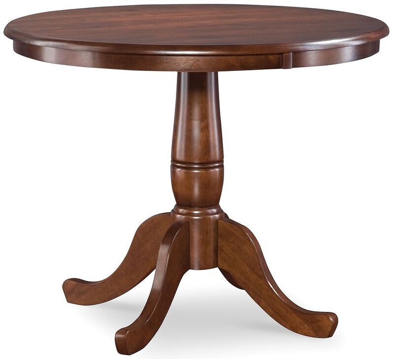 Parawood Round Table Top & Pedestal, Espresso