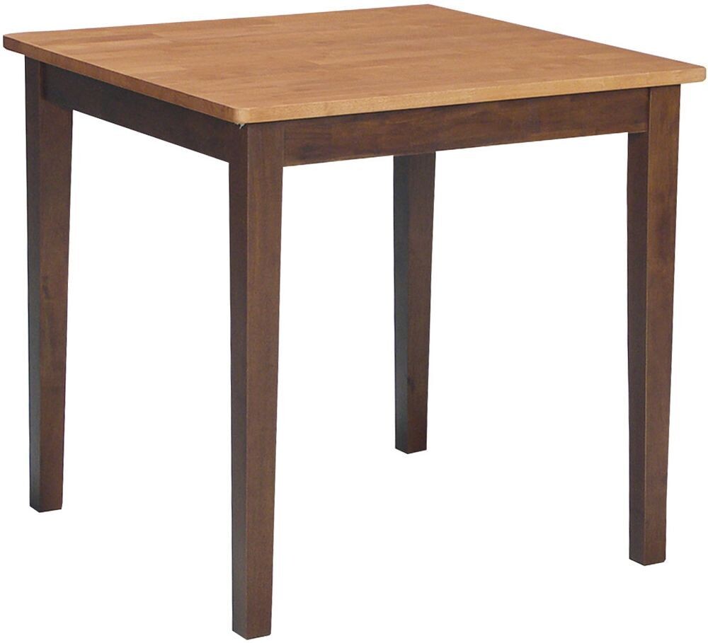 Parawood 30 Inch Square Table Top & Legs, Cinnamon & Espresso