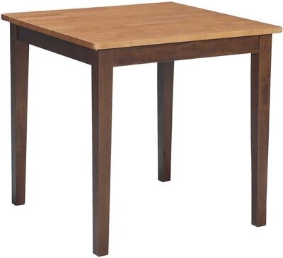 Parawood 30 Inch Square Table Top & Legs, Cinnamon & Espresso