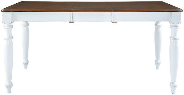 Parawood Extension Table, Alabaster & Espresso
