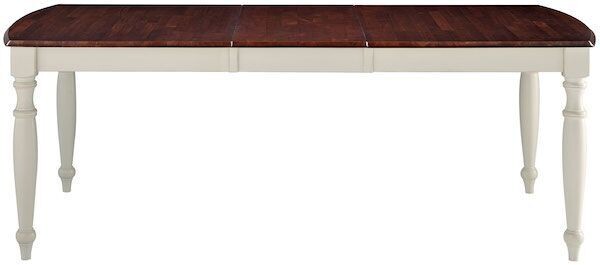 Parawood Extension Table, Alabaster & Espresso