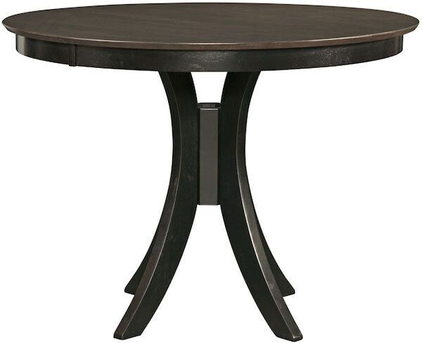 Parawood Cosmopolitan Siena Pedestal Table, Coal