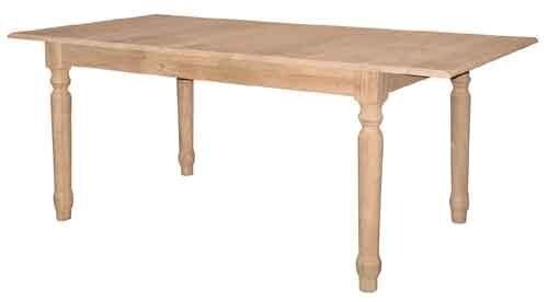 Parawood Butterfly Leaf Extension Table with Turned Legs