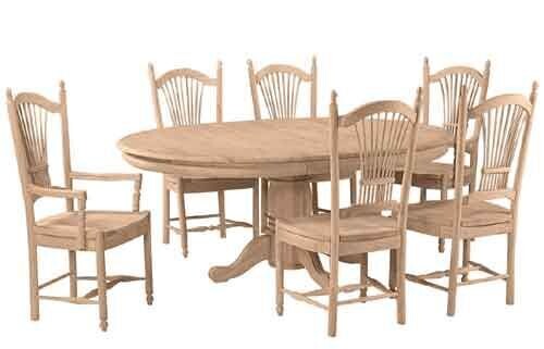 Parawood 54 Inch Butterfly Leaf Pedestal Table Top