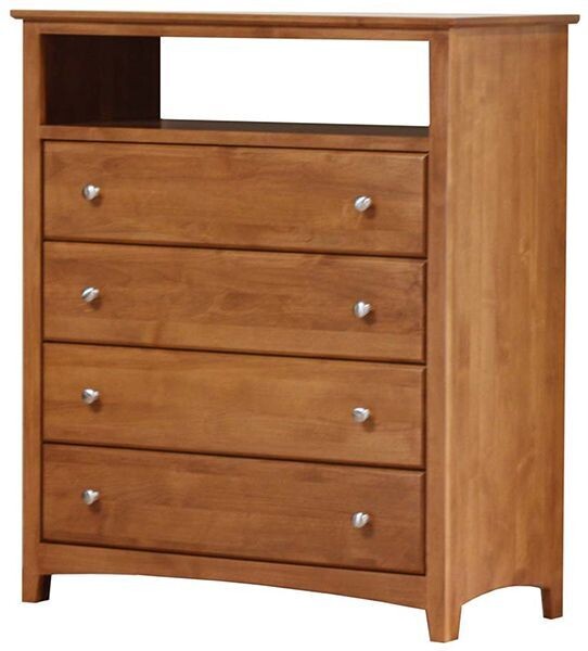 Alder Shaker 4 Drawer Entertainment Chest