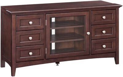 Alder McKenzie 54 Inch Media Console With Notched Top
