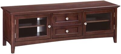 Alder McKenzie 64 Inch 2 Drawer Media Console Alder McKenzie 64 Inch 2 Drawer Media Console