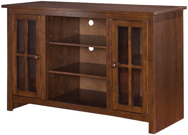 Parawood Open Entertainment TV Stand, Espresso