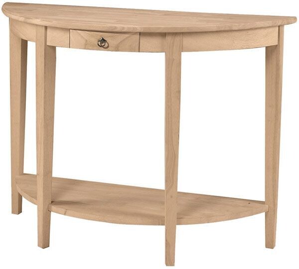 Parawood Half Moon Console Table