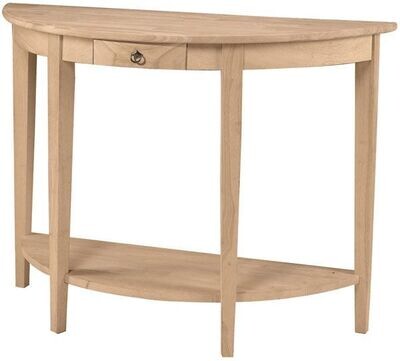 Parawood Half Moon Console Table