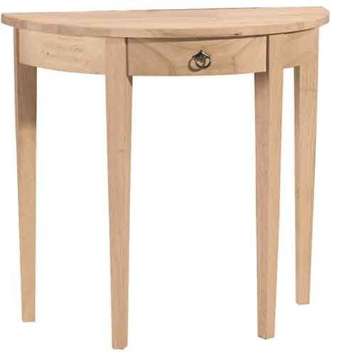 Parawood Half Round Table