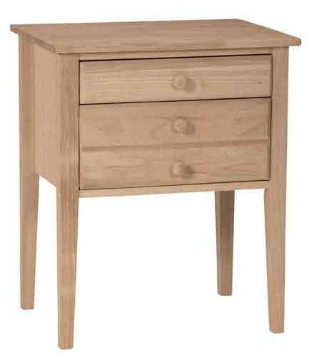 Parawood 2 Drawer Country Accent Table