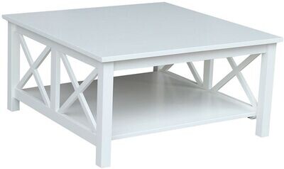 Parawood Hampton Square Coffee Table, White
