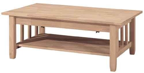 Parawood Mission Lift-Top Coffee Table