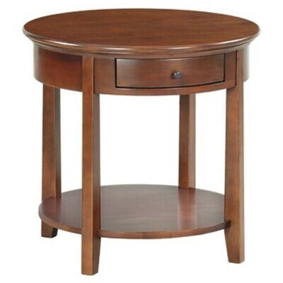 Alder McKenzie Round End Table