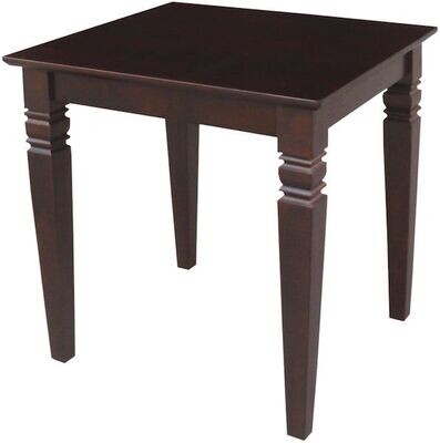 Parawood Java End Table, Rich Mocha