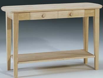 Parawood Phillips Oval Sofa Table