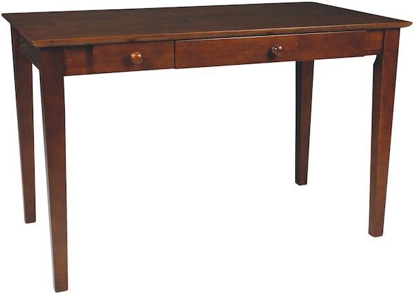 Parawood Shaker Computer Desk, Espresso