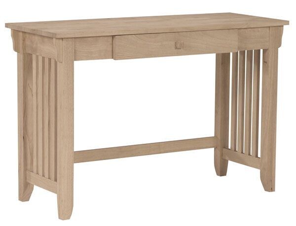 Parawood Mission Computer Desk with Pencil Drawer
