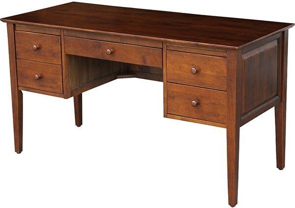 Parawood Lancaster Shaker Executive Desk, Espresso