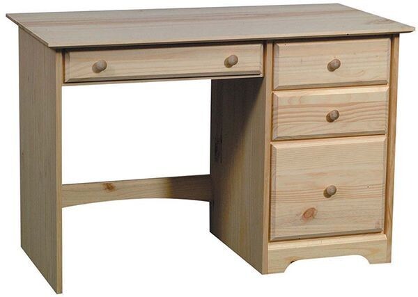 Pine 4 Drawer Desk