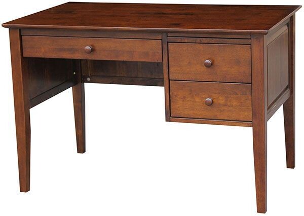 Parawood Lancaster Shaker 2 Drawer Desk, Espresso