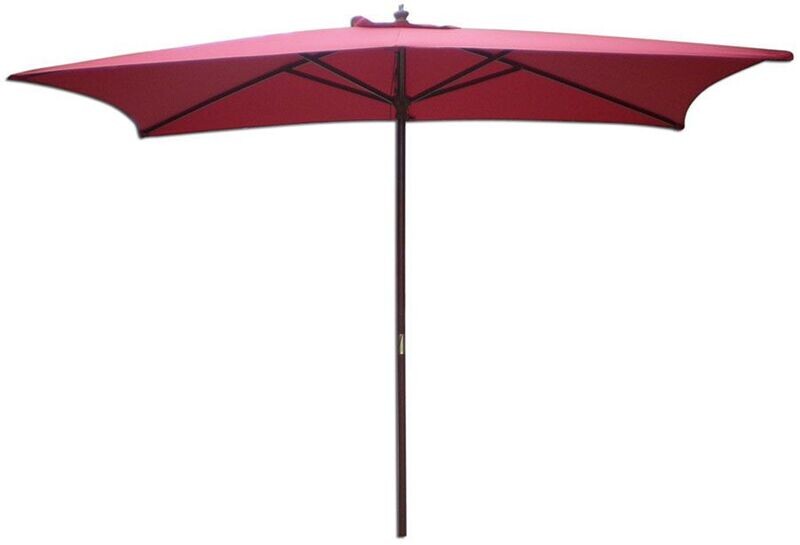 Autumn Red Rectangular Umbrella
