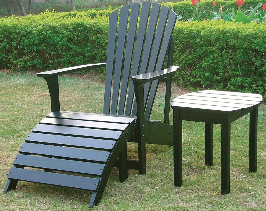 Acacia Black Footrest