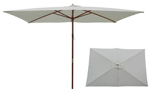 Natural Fabric Rectangular Umbrella