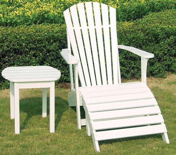 Acacia White Adirondack Chair