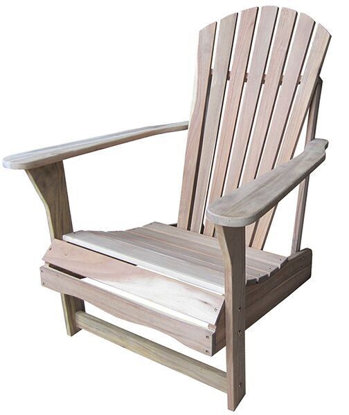 Acacia Unfinished Adirondack Chair