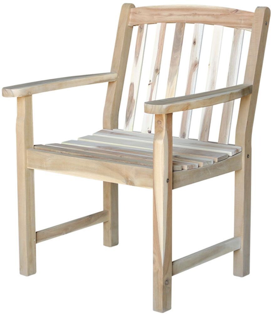 Outdoor Slatback Arm Chair