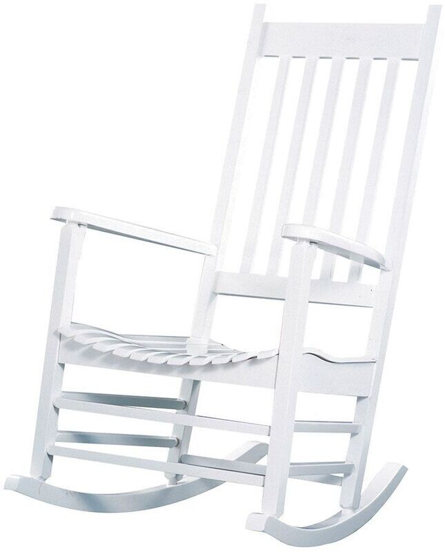 Acacia White Porch Rocker