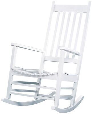 Acacia White Porch Rocker
